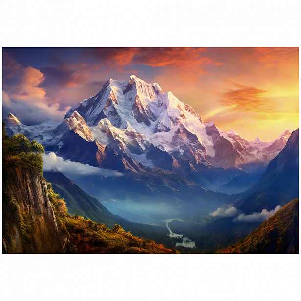 Wallarena FOTOTAPETA Hory Příroda Modrá 254x184 cm