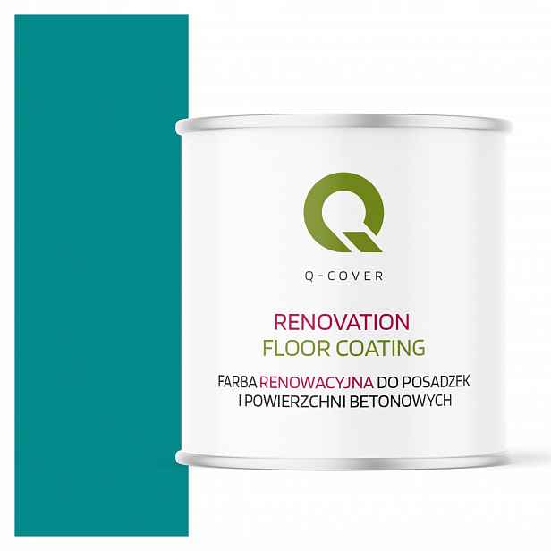 Barva Pro Renovaci Podlah Z Betonu Modrá Tyrkysová Ral 5018 Lesklá 2,5L