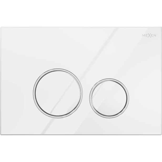 Mexen Fenix Air 05 pneumatické splachovací tlačítko, bílý lesk 6A0500