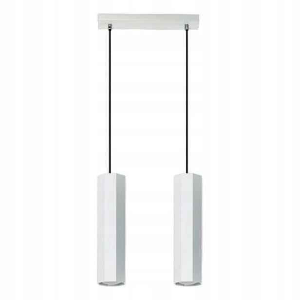 Moderní závěsná lampa Lampex Astral 2xGU10 Bílá 80 cm, Regalovaná