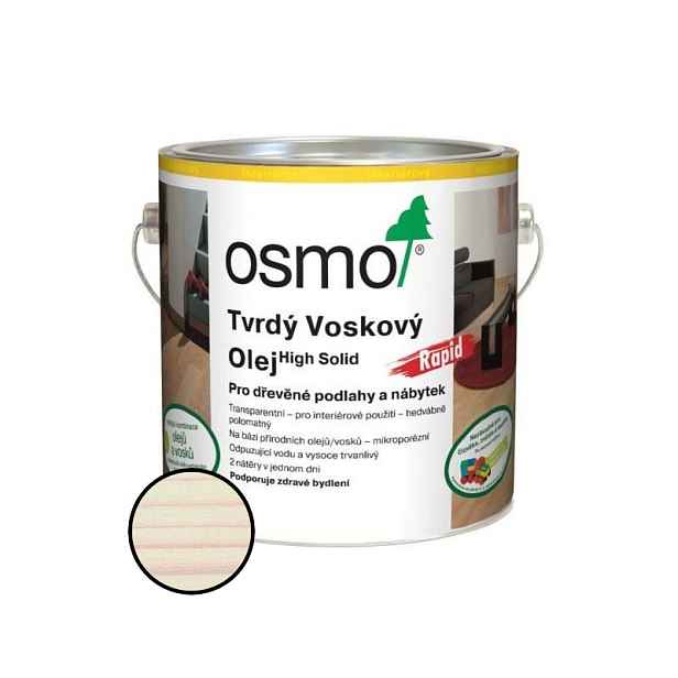 Olej tvrdý voskový Osmo Rapid 3240 bílý 2,5 l