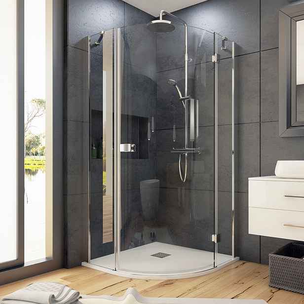 Sprchový kout čtvrtkruhový SMART S5 90x90 cm