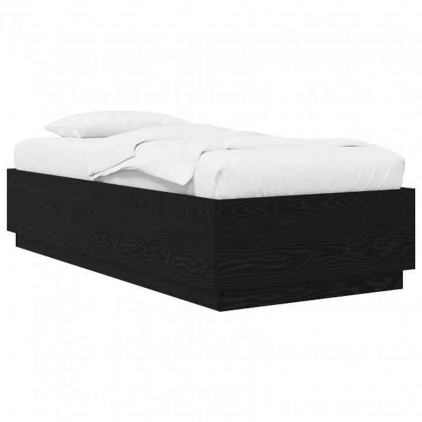 vidaXL Rám postele Černý dub 80 x 200 cm Kompozitní dřevo