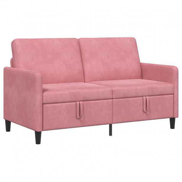 vidaXL Sofa s úložným prostorem Růžová 152 x 78 x 87 cm Polyester