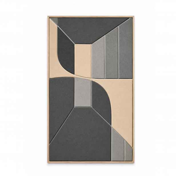 Akustický Obraz Na Plsti V Rámu 3D Geometrická Abstrakce Boho 120x60