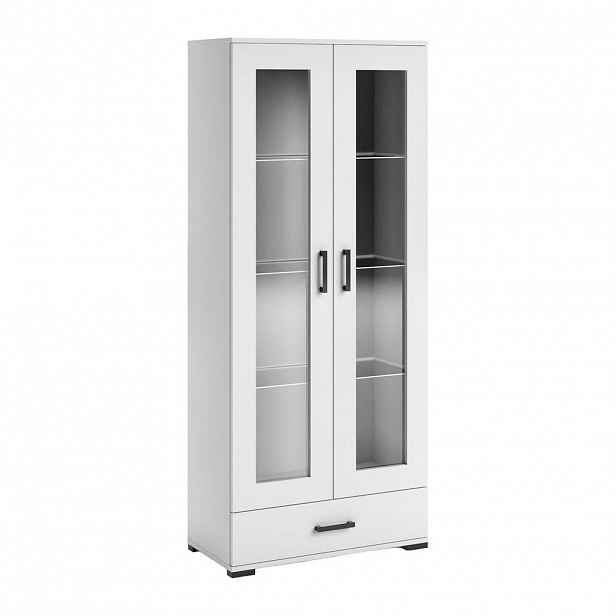 MASSENO VITRÍNA ALBANO 80/186/40 cm Bílá