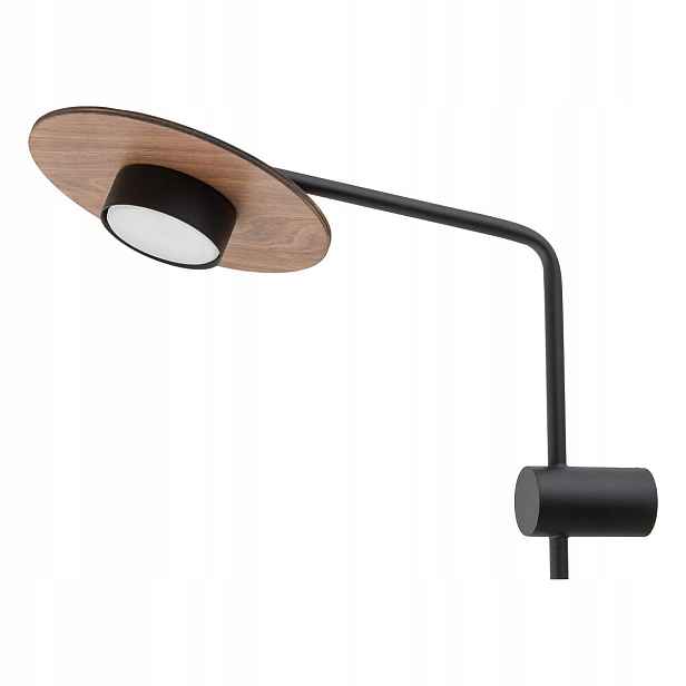Moderní nástěnná Led lampa Disk černá ocel GX53 Nowodvorski