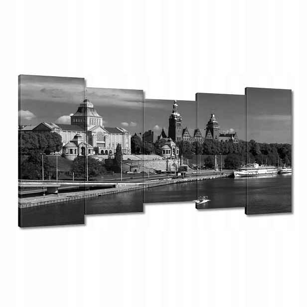 Obrazy 150x80 Černobílý Štětín