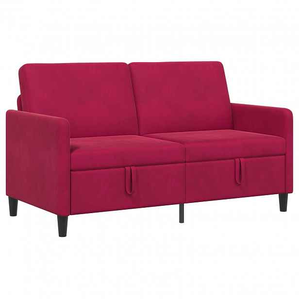 vidaXL Sofa s úložným prostorem Víno Červené 152 x 78 x 87 cm