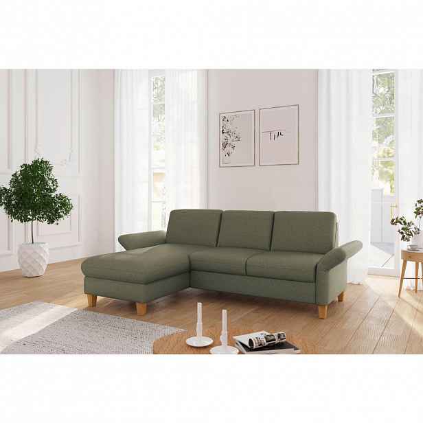 Sit & More ROHOVÁ SEDAČKA, textil, olivově zelená