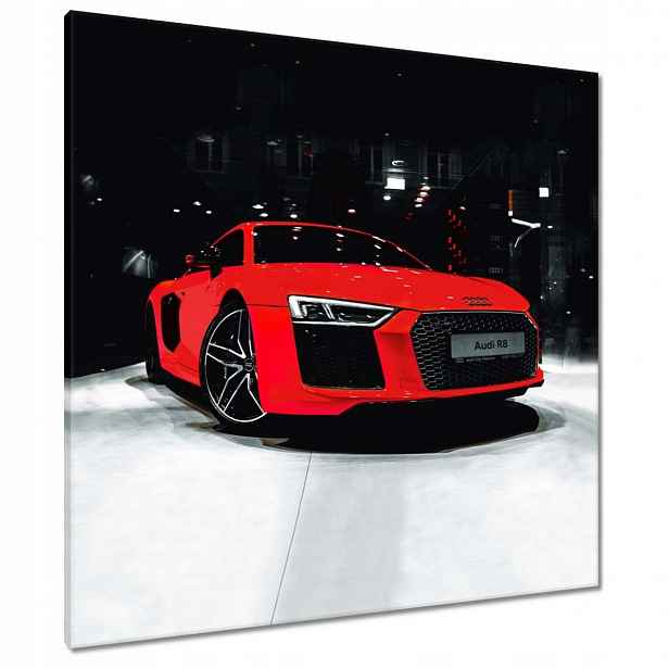 Obrazy 80x80 Červené Audi Audica R8