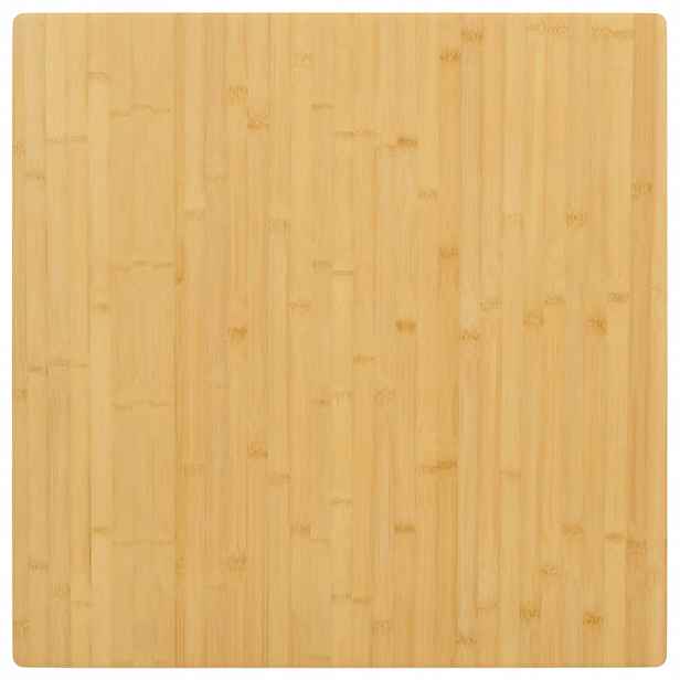 vidaXL Stolní deska 80 x 80 x 2,5 cm bambus