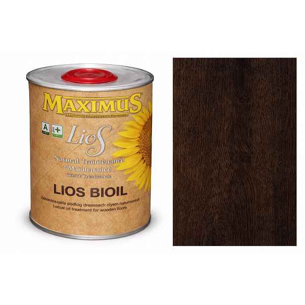 Maximus Lios Bioil Nero Černý barvicí olej na dřevo 1L
