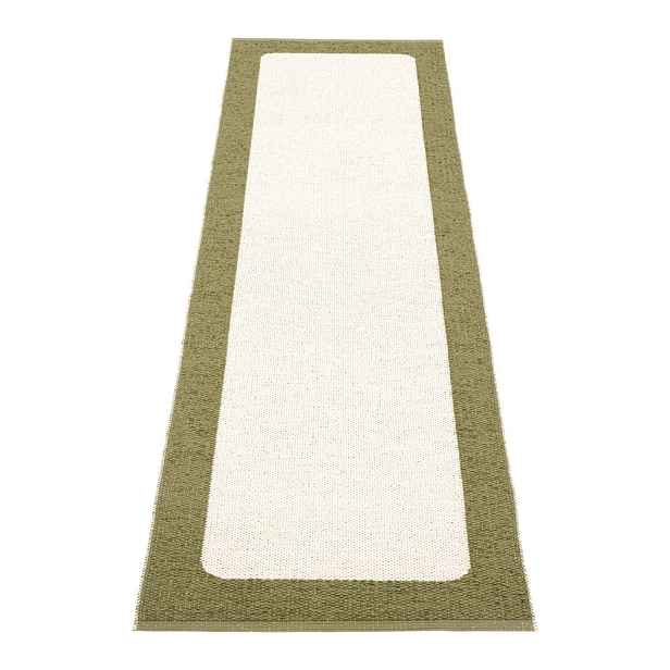 Zeleno-krémový vnitřní a venkovní běhoun 70x240 cm Ilda Pine – Pappelina