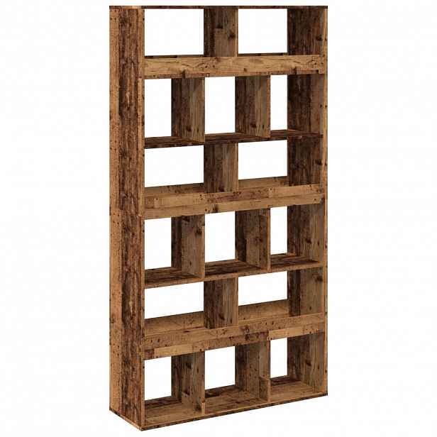 vidaXL Dělicí stěna old wood 100 x 33 x 187,5 cm kompozitní dřevo