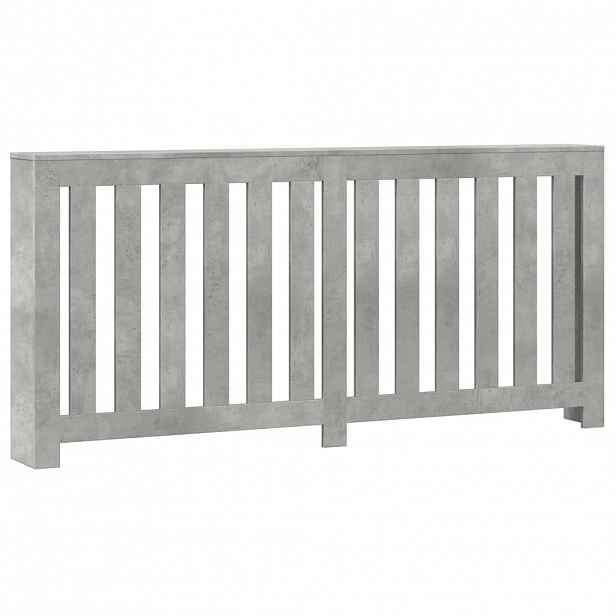 vidaXL Kryt radiátoru Betonově šedá 175 x 20 x 82 cm Kompozitní dřevo