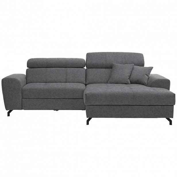 Carryhome ROHOVÁ SEDAČKA, textil, šedá
