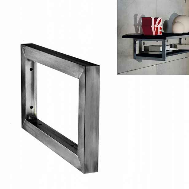 Podpěra police Podstavec pod umyvadlo Loft Surové železo 300x180x25mm