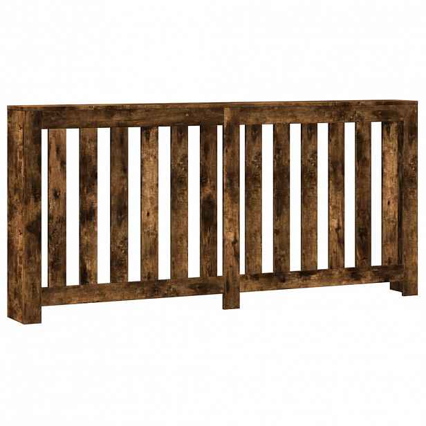 vidaXL Kryt radiátoru Kouřový dub 175 x 20 x 82 cm Kompozitní dřevo