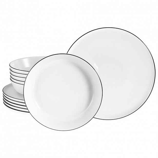 Creatable JÍDELNÍ SOUPRAVA Chef Collection Black Line 12dílné