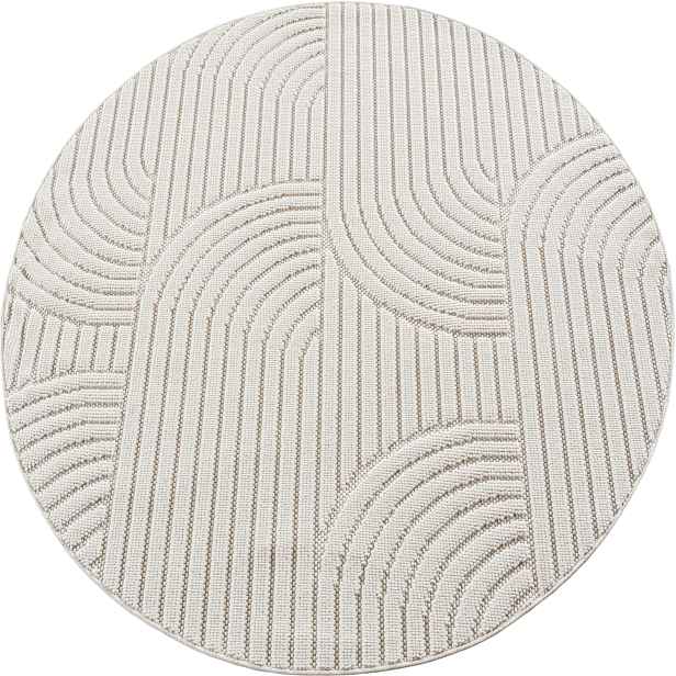 Kusový koberec Helix 2201 cream kruh, 200x200, bílá, chodba / předsíň, Ayyildiz