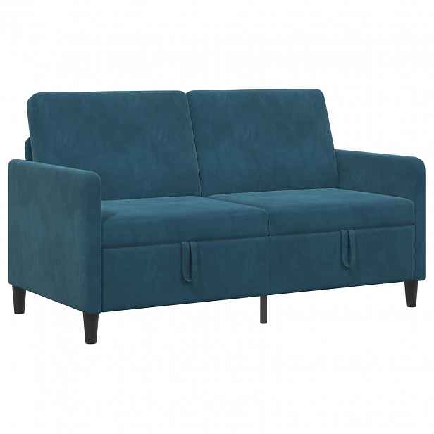 vidaXL Sofa s úložným prostorem Modrá 152 x 78 x 87 cm Polyester