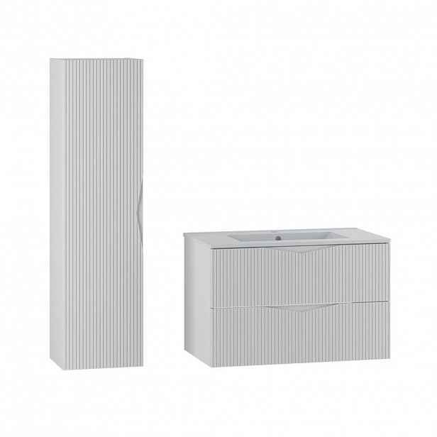 Petits-meubles KOUPELNOVÝ NÁBYTEK 80cm Tao 2er-Set Bílá
