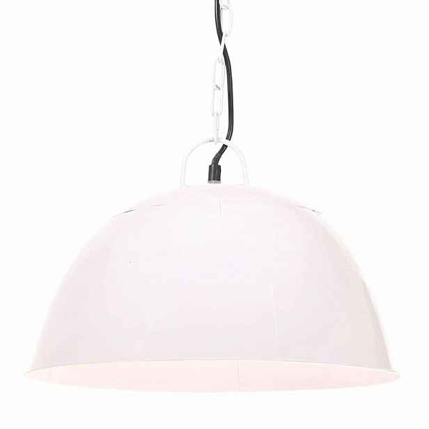 vidaXL Industriální vintage závěsné svítidlo 25 W bílé 41 cm E27