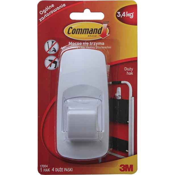 3M Command Velký háček JUMBO 1ks, lepicí pásky 4ks
