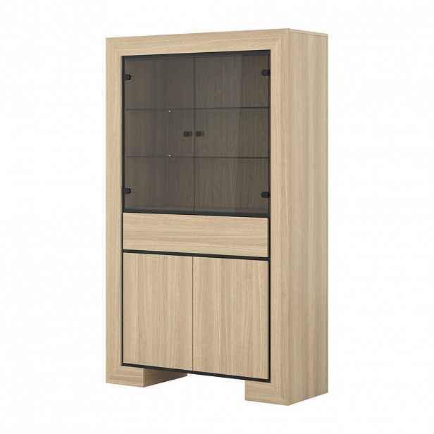 MASSENO VITRÍNA LUNO 113/185/41 cm Dub
