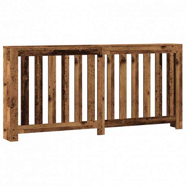 vidaXL Kryt radiátoru Staré dřevo 175 x 20 x 82 cm Kompozitní dřevo