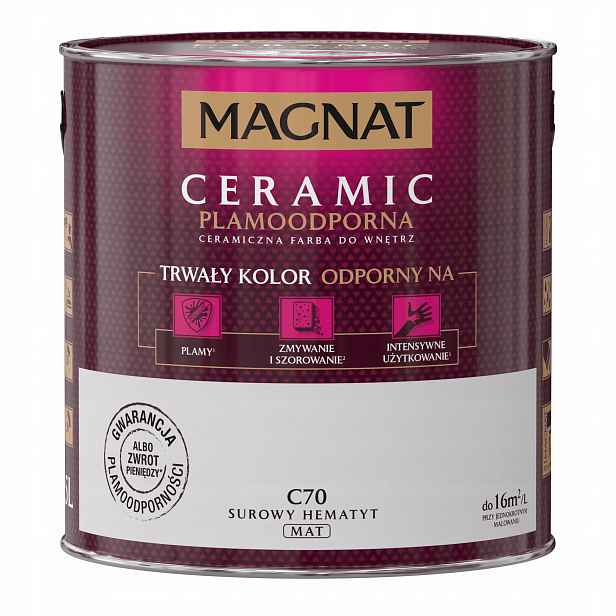 Barva Magnat Ceramic 2,5L C70 Surový Hematit
