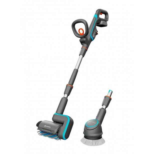 Gardena - 18V AKU multifunkční čistič AquaBrush 04/18V P4A, s příslušenstvím, 1x aku 2,5 Ah, nabíječka 14842-20