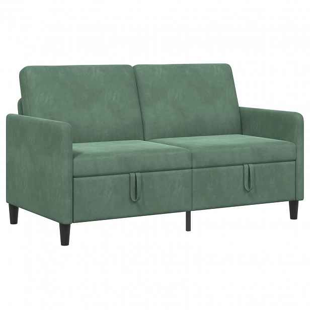 vidaXL Sofa s úložným prostorem Mořská zelená 152 x 78 x 87 cm