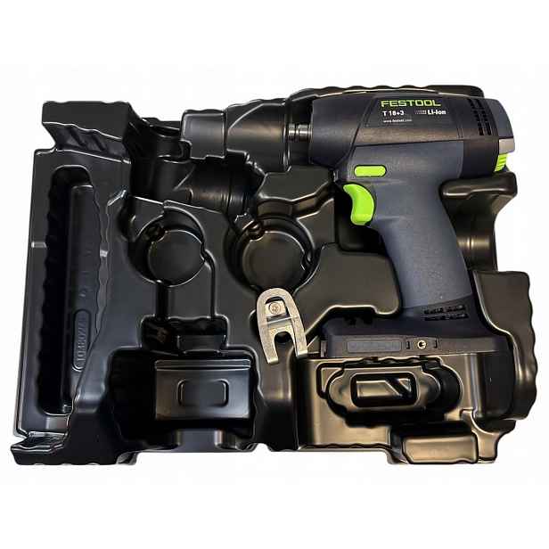 Festool aku vrtačka T 18+3 Basic 576448 bez úchytů, kufru