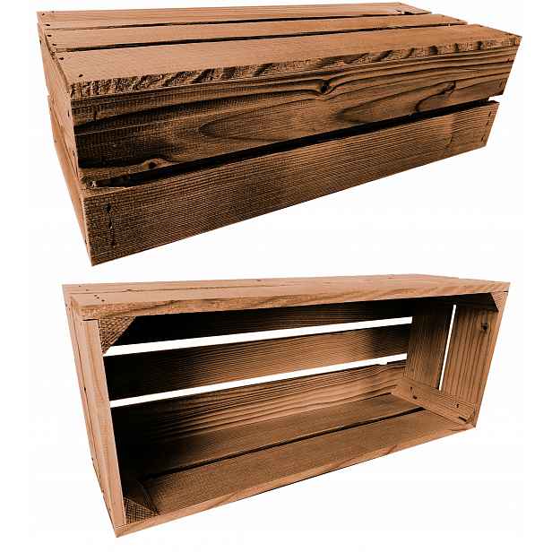 Sada 2 boxů 50x20x15 cm|Bosnové boxy Dub| Loftový styl|KONTEJNERY