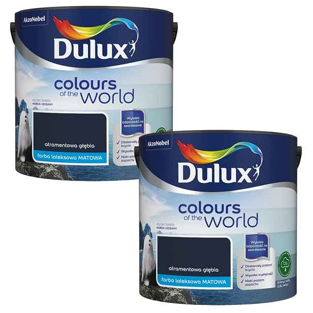 Set Dulux Barvy Světa 2x2,5 Latexová Inkoustová Emulze Hloubka 5L