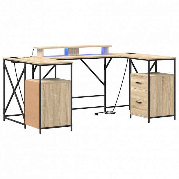 vidaXL Stůl Sonoma dub Kompozitní dřevo 182 x 101 x 87,5 cm