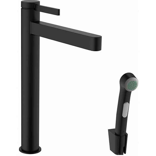 Umyvadlová baterie Hansgrohe Finoris s bidetovou sprškou černá 76220670