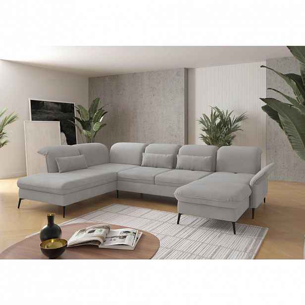 Sit & More SEDACÍ SOUPRAVA, textil, barvy stříbra