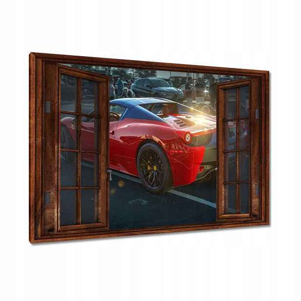 Obrazy 90x60 Červené Ferrari