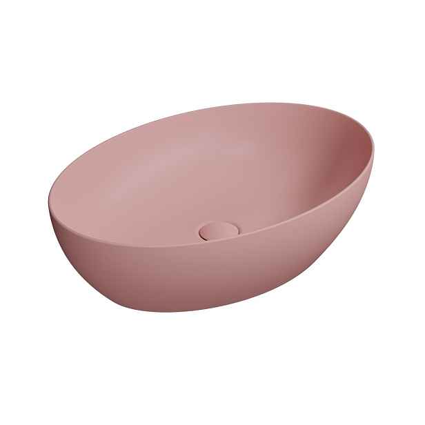 GSI PURA keramické umyvadlo na desku 60x42cm, blush mat