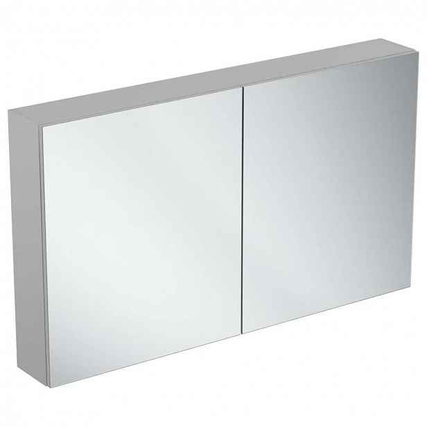 Ideal Standard Mirror&Light - Zrcadlová skříňka 120x70 cm, hliník T3593AL