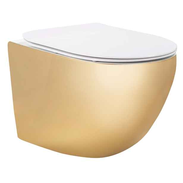 Miska Wc Rea Carlo Mini Tornado Nf Gold White