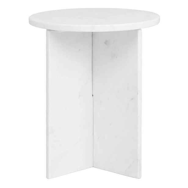 Mramorový kulatý odkládací stolek ø 40 cm Savio – Premier Housewares