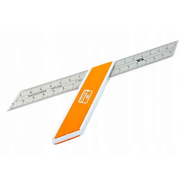 Nerezový truhlářský úhelník Bahco 45° 135° 250 mm