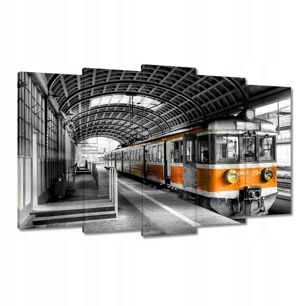 Obrazy 100x60 Oranžový vlak