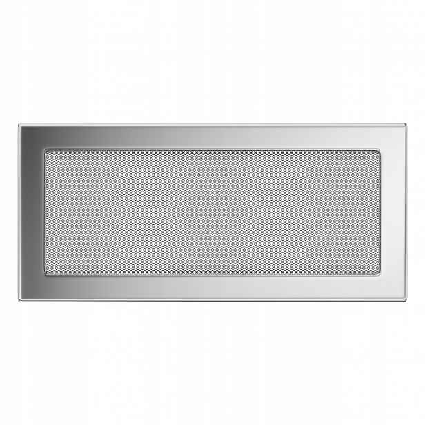 Ventilační krbová mřížka 17x37 niklovaná