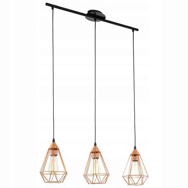 Závěsná lampa Eglo Tarbes 3 světelné body E27