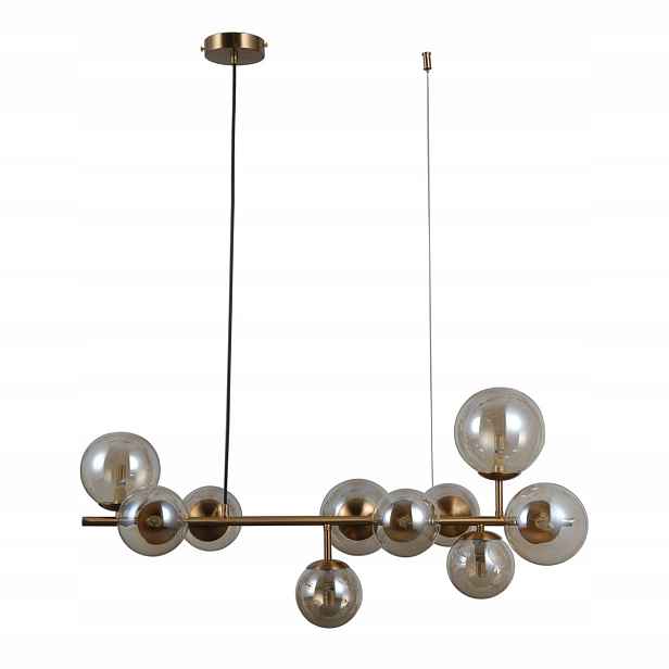 Frontera Závěsná lampa Zlatá Moderní Podlouhlá 10xG9 5W IP20